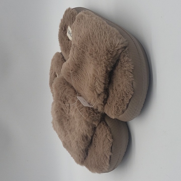 1981- 32 Degrees Heat Plush Cushion Slide Women's Size 9 - 10 Brown Color NWT - Picture 3 of 10